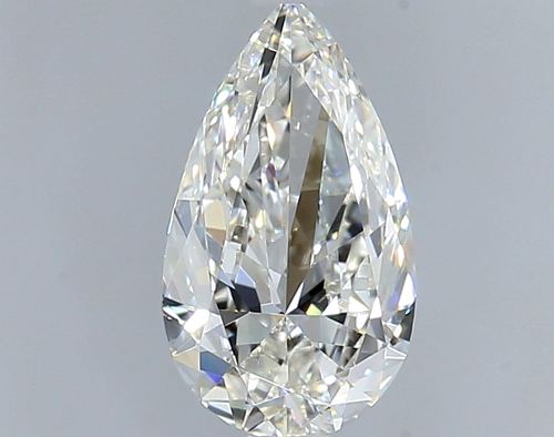 0.9 carat I-VS2 Natūralus Pear Deimantas (1)