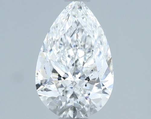 1.0 carat D-SI2 Natūralus Pear Deimantas (1)