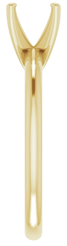 Sužadėtuvių Žiedas „Solitaire“ 585 Geltonojo Aukso Cushion 6mm (4)