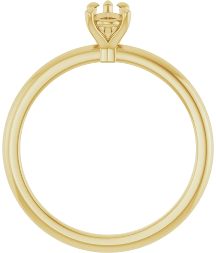 Sužadėtuvių Žiedas „Claw-Prong“ 14k yellow gold Pear 6mm x 4mm (2)