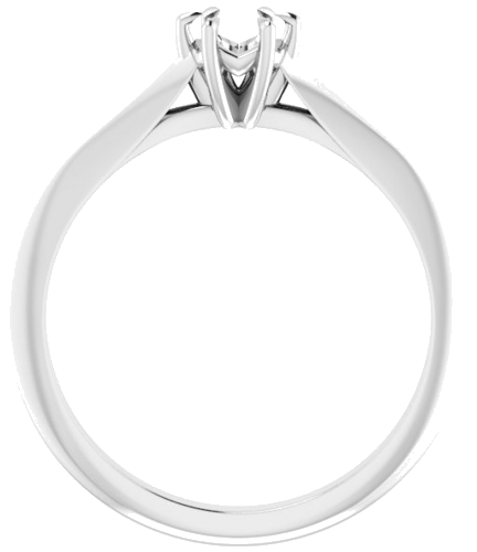 Sužadėtuvių Žiedas „Claw-Prong Solitaire“ 925 Sidabro Round 4.4mm (2)
