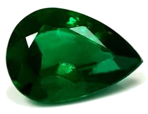 1.39 carat GREEN Pear Smaragdas (1)