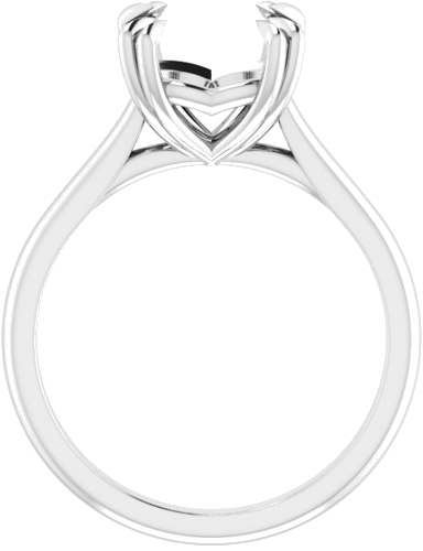 Sužadėtuvių Žiedas „Solitaire“ 585 Baltojo Aukso Cushion 9mm (2)