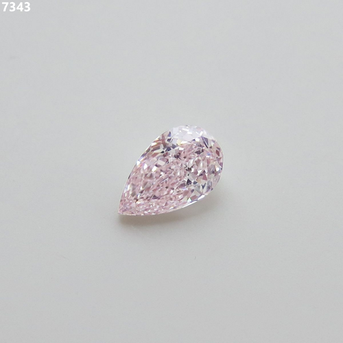 0.5 carat Fancy Light Pink-SI1 Natūralus Pear Deimantas (1)