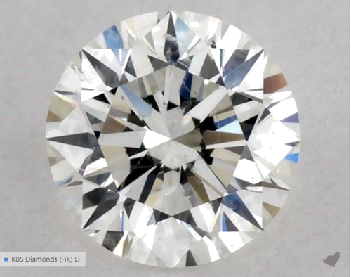 0.5 carat H-SI2 Excellent cut Natūralus Round Deimantas (1)