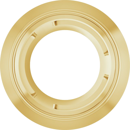 Pakabukas „Round Bezel-Set Slide“ 585 Geltonojo Aukso Round 4.1mm (1)