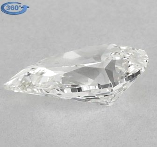 1.0 carat I-VS2 Natūralus Pear Deimantas (1)