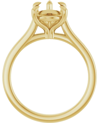 Sužadėtuvių Žiedas „Claw-Prong“ 14k yellow gold Pear 12mm x 8mm (2)