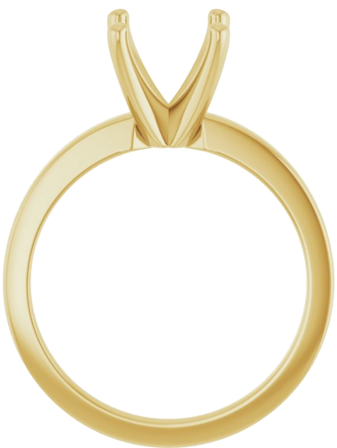 Sužadėtuvių Žiedas „Solitaire“ 585 Geltonojo Aukso Round 8.2mm (2)