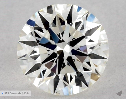 0.57 carat J-VVS1 Excellent cut Natūralus Round Deimantas (1)