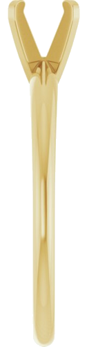 Sužadėtuvių Žiedas „Solitaire“ 14k yellow gold Square 3.75mm (4)