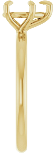 Sužadėtuvių Žiedas „Claw-Prong“ 10k yellow gold Pear 8mm x 6mm (4)