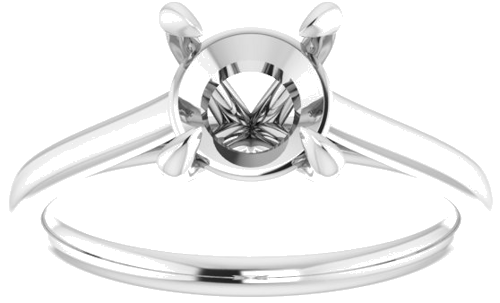 Sužadėtuvių Žiedas „Solitaire“ 950 Platinos Round 7mm (3)