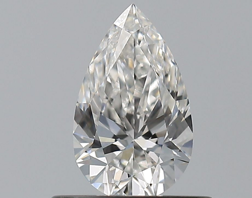 0.5 carat F-VVS2 Natūralus Pear Deimantas (1)