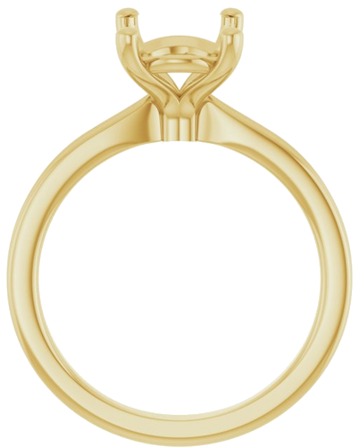 Sužadėtuvių Žiedas 14k yellow gold Elongated Cushion 10mm x 8mm (2)