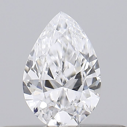 0.23 carat D-VVS2 Natūralus Pear Deimantas (1)