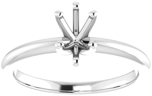 Sužadėtuvių Žiedas „Solitaire“ 585 Baltojo Aukso Pear Shape 7mm x 5mm (3)