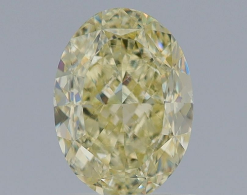 1.3 carat Fancy Light Yellow-VS1 Natūralus Oval Deimantas (1)
