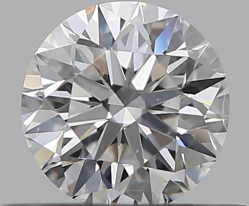 0.35 carat F-SI2 Excellent cut Natūralus Round Deimantas (1)