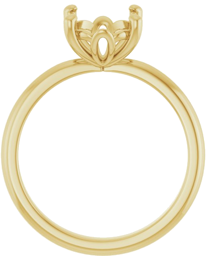 Sužadėtuvių Žiedas „Solitaire“ 585 Geltonojo Aukso Oval 10mm x 8mm (2)