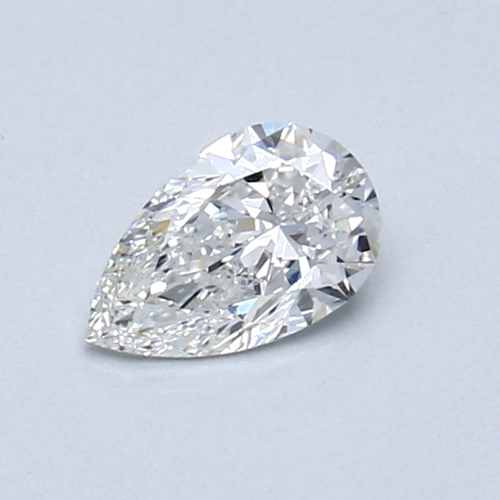 0.4 carat F-VS2 Natūralus Pear Deimantas (1)