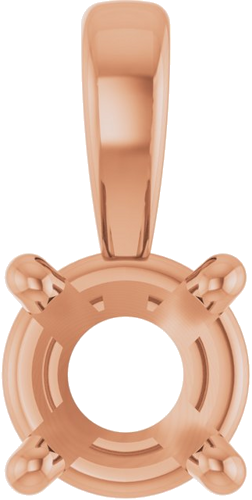 Pakabukas „Solitaire“ 417 Rožinis Aukso Round 4mm (1)