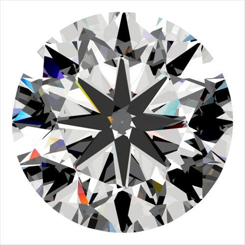 0.3 carat G-SI2 GD cut Natūralus Round Deimantas (1)