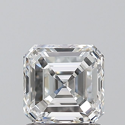 1.2 carat F-VVS2 Natūralus Asscher Deimantas (1)