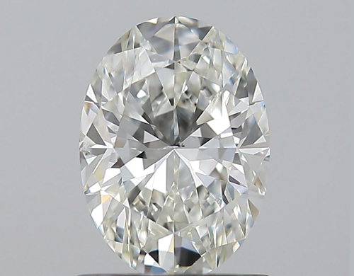 1.02 carat H-SI1 Natūralus Oval Deimantas (1)