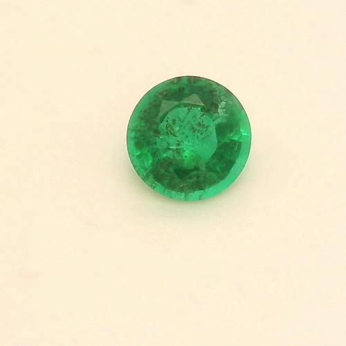0.19 carat GREEN Round Smaragdas (1)