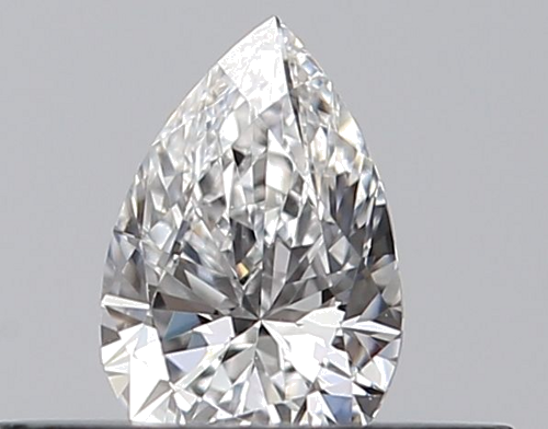0.23 carat F-VVS1 Natūralus Pear Deimantas (1)