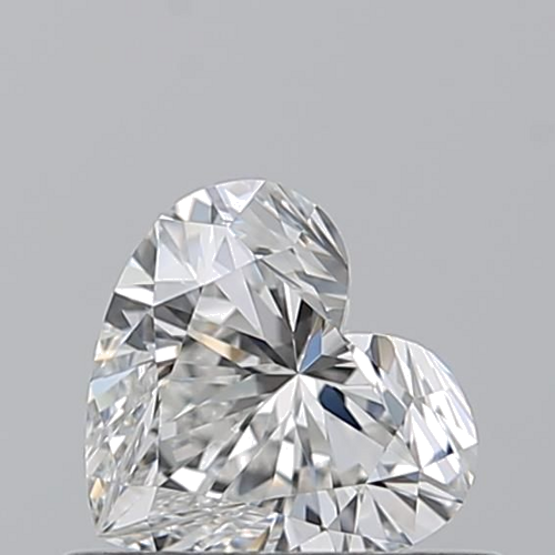 0.52 carat F-IF Natūralus Heart Deimantas (1)