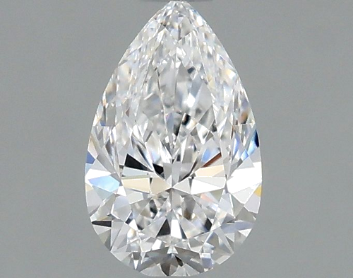 0.5 carat D-VVS1 Natūralus Pear Deimantas (1)