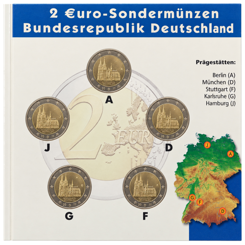 2011 Germany North Rhine-Westphalia €2 Coin Set in Commemorative BU Packaging (2)