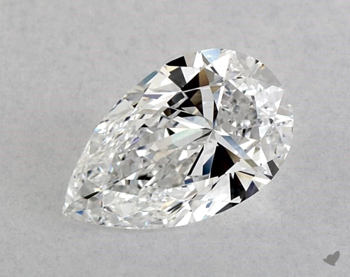 1.02 carat D-VS2 Natūralus Pear Deimantas (1)