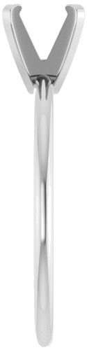 Sužadėtuvių Žiedas „Solitaire“ 14k white gold Round 6mm (4)