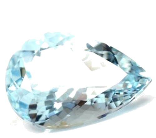 6.5 carat BLUE Pear Aquamarine (1)