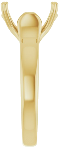 Sužadėtuvių Žiedas „Solitaire“ 14k yellow gold Emerald 10mm x 8mm (4)