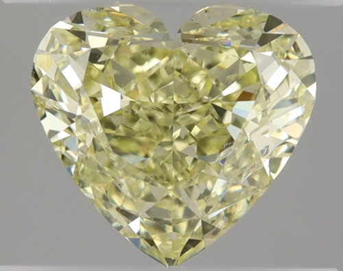 1.71 carat Fancy Yellow-SI2 Natūralus Heart Deimantas (1)