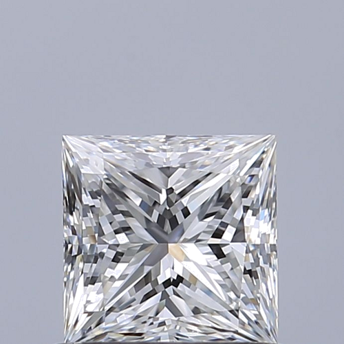 0.71 carat E-VVS2 Natūralus Princess Deimantas (1)