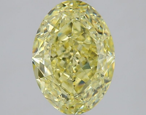 2.51 carat Fancy Yellow-SI1 Natūralus Oval Deimantas (1)