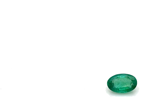 0.45 carat GREEN Oval Smaragdas (1)