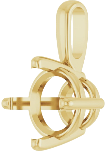 Pakabukas „Solitaire“ 14k yellow gold Round 7mm (2)