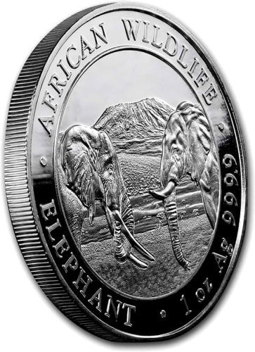 1 oz Dramblys 2020 Somalis sidabrinė moneta (3)