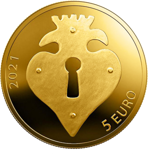2021 Latvia Key 5 euro gold coin (2)