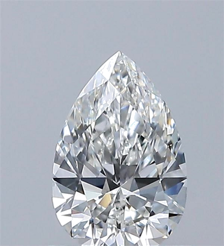0.6 carat G-VS1 Natūralus Pear Deimantas (1)