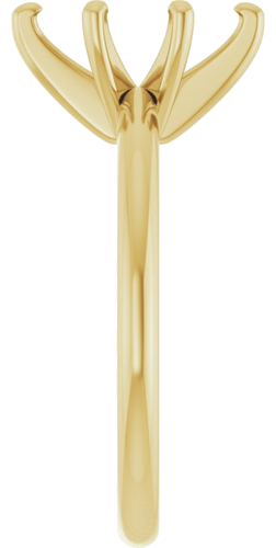 14K Yellow  10x5 mm Marquise Solitaire Engagement Ring Mounting (4)