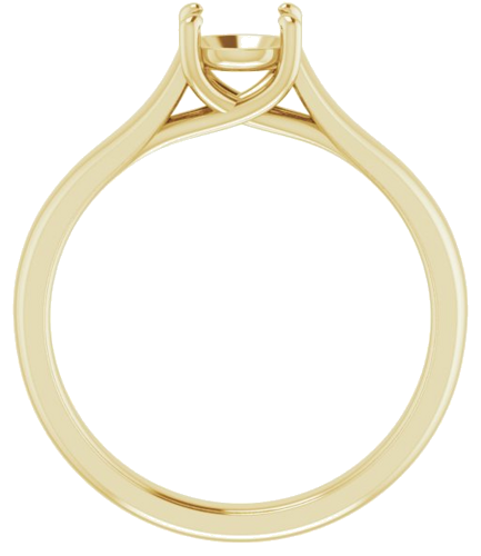 14K Yellow 5.5 mm Round Solitaire Engagement Ring Mounting (2)