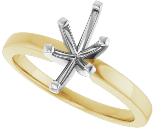Sužadėtuvių Žiedas „Solitaire“ 14k yellow/white gold Marquise 10mm x 5mm (5)