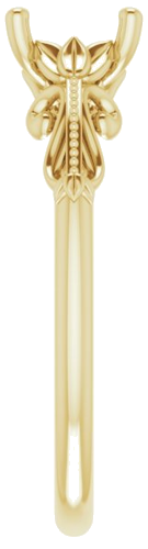 Sužadėtuvių Žiedas „Sculptural-Inspired Solitaire“ 585 Geltonojo Aukso Oval 7mm x 5mm (4)